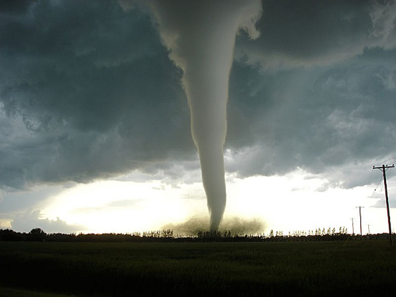 sighted a tornado